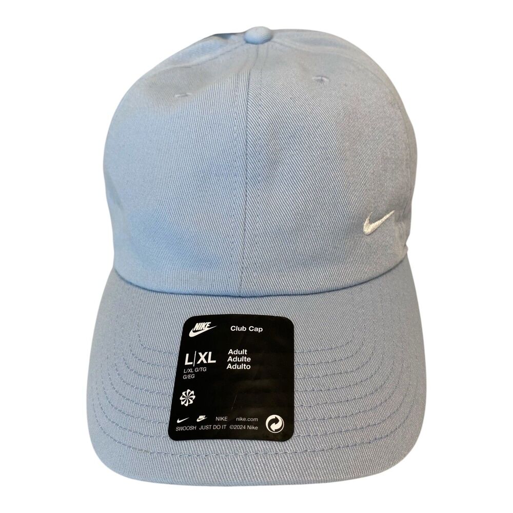 Nike Club Cap Unstructured Futura Wash Hat Light Blue L/XL FB5368-085 NEW